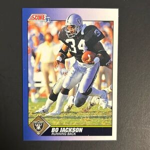 🏈 3/$10. Bundle & Save. Bo Jackson. 1991 Score NFL card 100